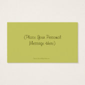 Art Horse Head, persoonlijk Label voor creditcard Visitekaartje (Achterkant)