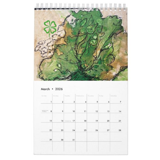 Art in Review Single Page Small Calendar, Kalender (Mar 2026)