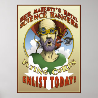 Art. Indienstneming van natuurkundigen Poster