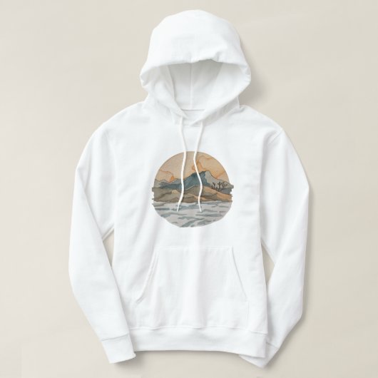 Art-Inspired Hoodie Reflecting Nature’s Calm (Design voorkant)