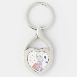 Art-Inspired Metal Sleutelhanger