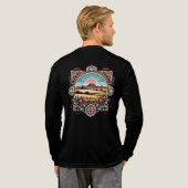 Art-Inspired Sunset Scenery Shirt met lange mouwen (Achterkant)