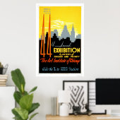 Art Institute Chicago 1940 WPA Poster (Thuiskantoor)