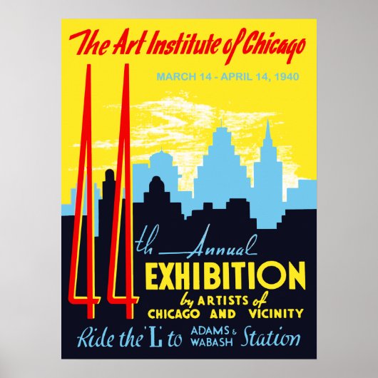 Art Institute of Chicago Poster (Voorkant)