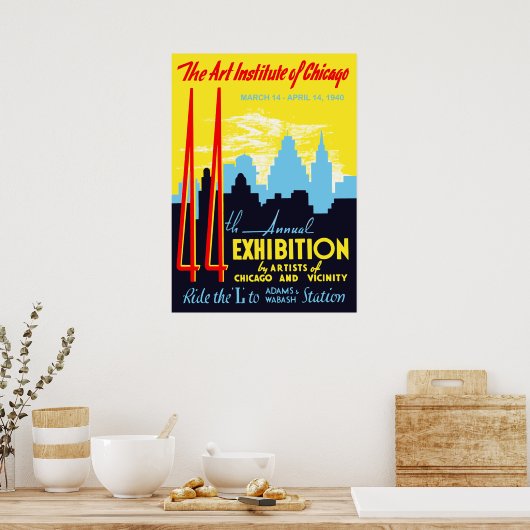 Art Institute of Chicago Poster (Keuken)