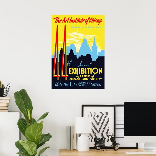 Art Institute of Chicago Poster (Thuiskantoor)