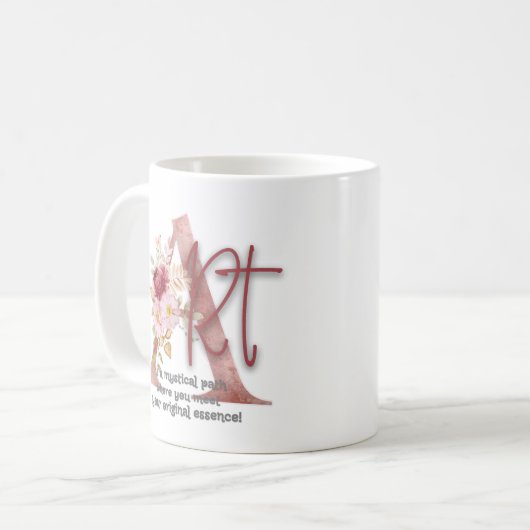 Art is a mystical path koffiemok (Voorkant links)