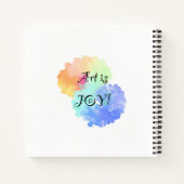 Art is Joy Sketchbook Notitieboek (Achterkant)