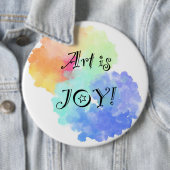 Art is Joy-toets Ronde Button 6,0 Cm (In situ)