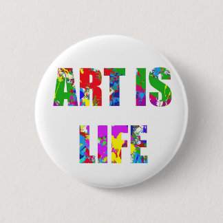 ART IS LEVEN RONDE BUTTON 5,7 CM