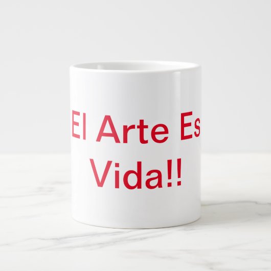 Art Is Life Specialty Mug Grote Koffiekop (Voorkant)
