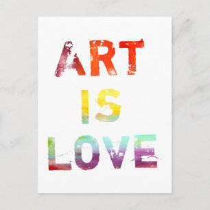 Art is Love Briefkaart
