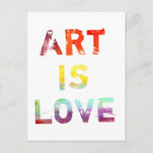 Art is Love Briefkaart (Voorkant)
