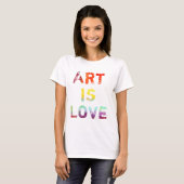 Art is Love T-shirt (Voorkant volledig)