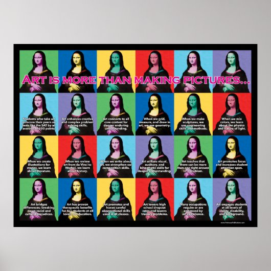 ART is meer dan afbeeldingen maken Poster (Voorkant)