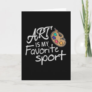 Art is mijn favoriete sport kaart
