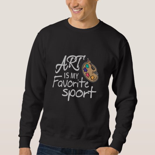 Art is mijn favoriete sport trui (Voorkant)