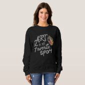 Art is mijn favoriete sport trui (Voorkant volledig)