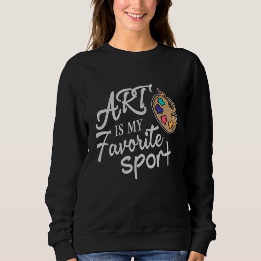 Art is mijn favoriete sport trui (Voorkant)