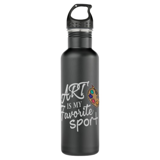Art is mijn favoriete sport waterfles (Voorkant)