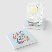 Art is my Life Stenen Onderzetter (Zijkant)