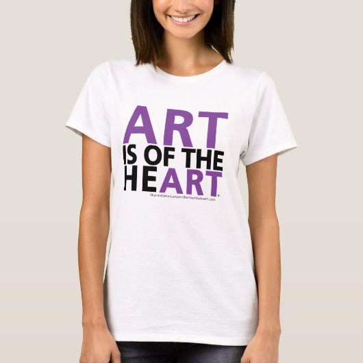 ART IS VAN HET HART T-SHIRT (Voorkant)