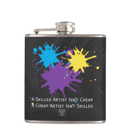 Art Isnt Cheap Heupfles (Voorkant)