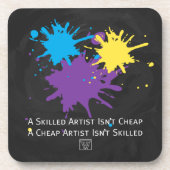 Art Isnt Cheap Onderzetter (Voorkant)