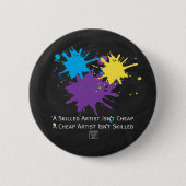 Art Isnt Cheap Ronde Button 5,7 Cm (Voorkant)