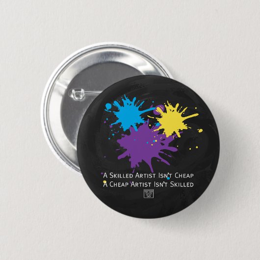 Art Isnt Cheap Ronde Button 5,7 Cm (Voorkant /achterkant)