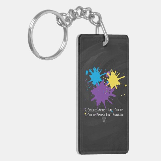 Art Isnt Cheap Sleutelhanger (Voorkant Links)