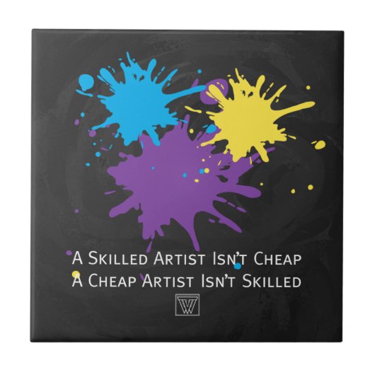 Art Isnt Cheap Tegeltje (Voorkant)