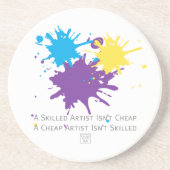 Art Isnt Cheap Zandsteen Onderzetter (Voorkant)