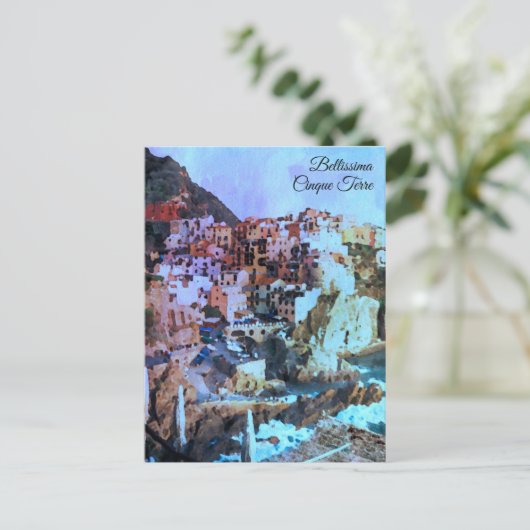 ** Art Italy AP12 Italiaans Taal Cinque Terra Briefkaart (Staand voorkant)