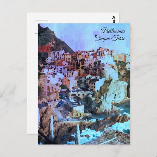** Art Italy AP12 Italiaans Taal Cinque Terra Briefkaart (Voorkant / Achterkant)