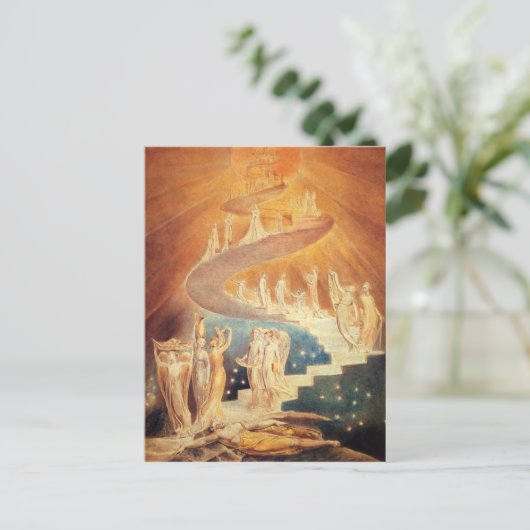 Art Jacobs ladder William Blake Briefkaart (Staand voorkant)