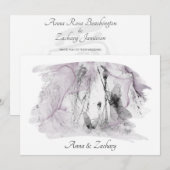 *~* Art Japanse vrouw RSVP QR AR27 Wedding Kaart (Voorkant / Achterkant)