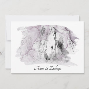 *~* Art Japanse vrouw RSVP QR AR27 Wedding Kaart