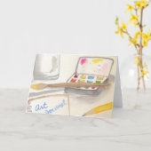 Art Journal Kaart (Gele Bloem)