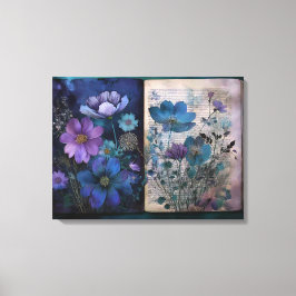 Art Journal Pagina's: Blues Canvas Afdruk