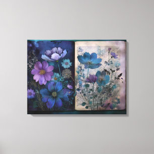 Art Journal Pagina's:  Blues Canvas Afdruk