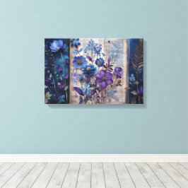 Art Journal Pagina's: Blues op display Canvas Afdruk