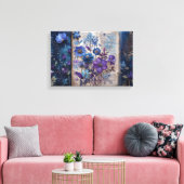 Art Journal Pagina's: Blues op display Canvas Afdruk (Insitu (Woonkamer))