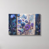 Art Journal Pagina's: Blues op display Canvas Afdruk (Voorkant)