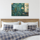 Art Journal Pagina's: Wild Flower Meadow Canvas Afdruk (Insitu (Slaapkamer))