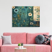 Art Journal Pagina's: Wild Flower Meadow Canvas Afdruk (Insitu (Woonkamer))