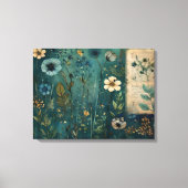 Art Journal Pagina's: Wild Flower Meadow Canvas Afdruk (Voorkant)