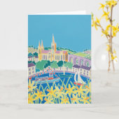 Art Kaart: Blue Sky Truro beroemd gemaakt door Joa Kaart (Gele Bloem)