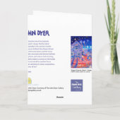 Art Kaart: Magische avond, Strandhuisje, Tresco Kaart (Achterkant)