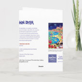 Art Kaart: Magische Bergmuziek, Menton Feestdagen Kaart (Achterkant)